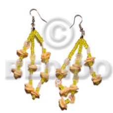dangling white rose with multicolored sequins 