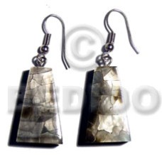 dangling 25mmx15mm pyramid laminated blacklip cracking with