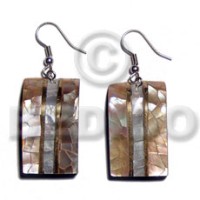 dangling 33mmx20mm laminated brownlip hammershell cracking combination