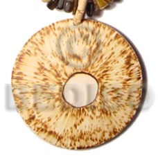 50mm round coco pendant with sun burning