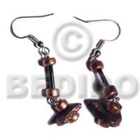 dangling single row black coco chips Pokalet in