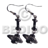 dangling single row black coco chips Pokalet in