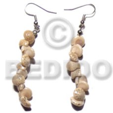 dangling round white bonium shells