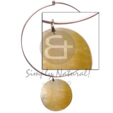 nickel free silver hoop ring with 50mm round