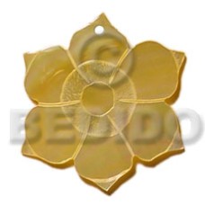 45mm mother of pearl shell (MOP) flower