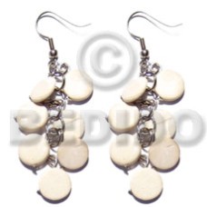 dangling 10mm bleach white coco sidedrill