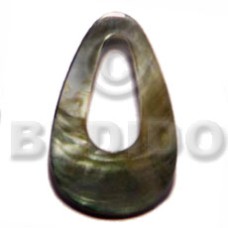 35mm blacklip teardrop ring