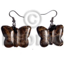 dangling 25mmx30mm stone butterfly