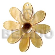 8 petal mother of pearl shell (MOP) flower with skin nectar