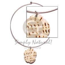 nickel free silver hoop ring with scallop cunos