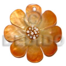 30mm graduated orange hammershell flower with