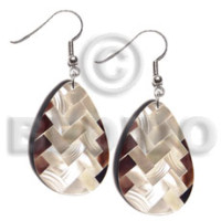 dangling teardrop 40mmx27mm flat resin with laminated