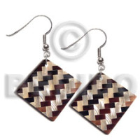 dangling 25mm diamond flat resin with laminated