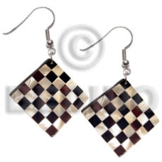 dangling 25mm diamond flat resin with laminated