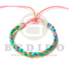 braided macrame friendship bracelet pastel colors combination