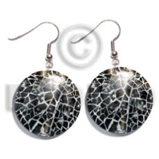 dangling 30mm round blacktab cracking with white