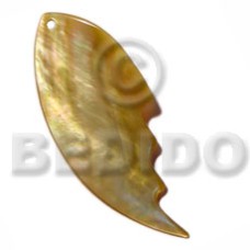 45mmx25mm mother of pearl shell (MOP) pendant
