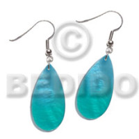 dangling kabibe rounded teardrop 20mmx10mm two tone
