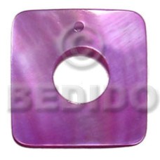square 45mm lavender kabibe shell with 15mm