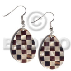 dangling teardrop 40mmx27mm flat resin with laminated