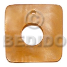 square 35mm orange hammershell with 10mm center