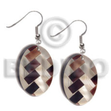 dangling oval 35mmx25mm flat resin with laminated