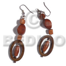 dangling 30mmx20mm oval laminated golden amber kabibe