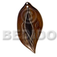 35mmx25mm golden burn bone leaf