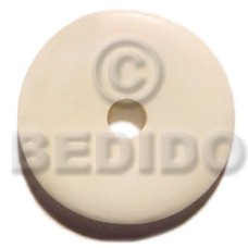 40mm round white bone with 10mm center