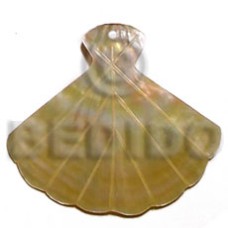 40mm fan mother of pearl shell (MOP)