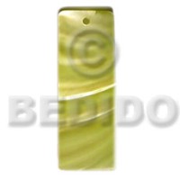 40mmx15mm yellow hammershell with resin backing