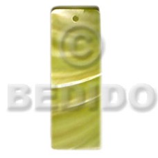 40mmx15mm yellow hammershell with resin backing