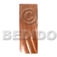 40mmx10mm orange hammershell with resin backing