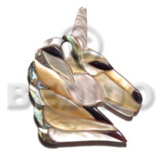 shell inlaid unicorn