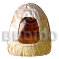 60mmx45mm mother of pearl shell (MOP) with skin