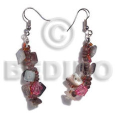 dangling rainbow hammersqhell sq. cut with 2 3mm coco pklt combination