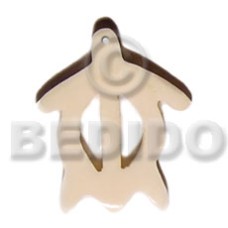 50mmx45mm flat white boneturtle