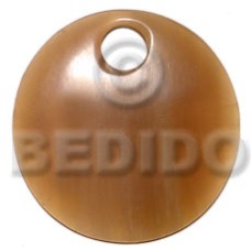 55mm white horn round