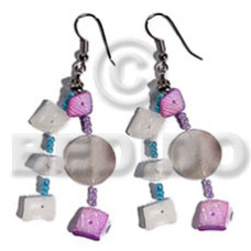 dangling white shells with flat round hammershells combination