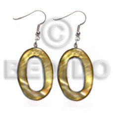 dangling 30mmx20mm oval laminated high gloss golden amber kabibe