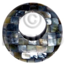 45mm round blacklip blocking with resin
