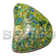freeform  crushed limestones in resin 35mmx30mmx7mm
