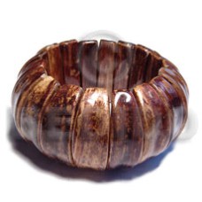 brenda laminated chunky 18 pcs. curved banana bark wooden bang