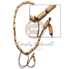 bamboo macrame with splashing wood burning