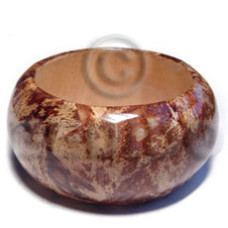 sandra laminated chunky banana bark wooden bangle  inner diame