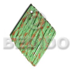 textured marbled light green diamond 60mmx45mm natural