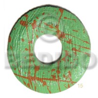 textured marbled light green round ring 50mm
