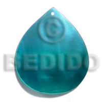 kabibe rounded teardrop 35mmx30mm two tone 