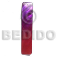 50mmx10mm rectangular two tone red purple combination