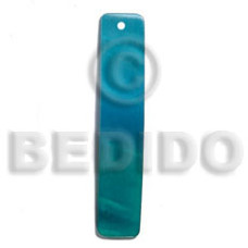 50mmx10mm rectangular two tone blue green combination kabibe